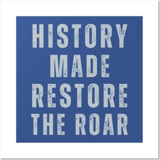 Detroit Lions Fans ReStore the Roar History Made Posters and Art